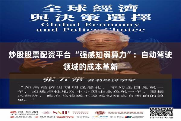 炒股股票配资平台 “强感知弱算力”：自动驾驶领域的成本革新