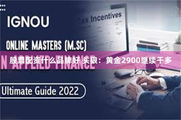 股票配资什么品牌好 头狼：黄金2900继续干多