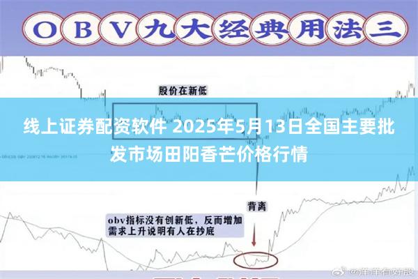 线上证券配资软件 2025年5月13日全国主要批发市场田阳香芒价格行情