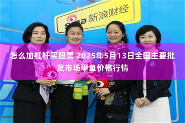 怎么加杠杆买股票 2025年5月13日全国主要批发市场甲鱼价格行情
