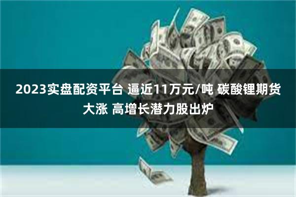 2023实盘配资平台 逼近11万元/吨 碳酸锂期货大涨 高增长潜力股出炉