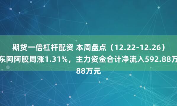 期货一倍杠杆配资 本周盘点（12.22-12.26）：东阿阿胶周涨1.31%，主力资金合计净流入592.88万元